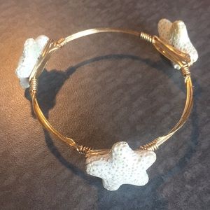 Gold white bracelet